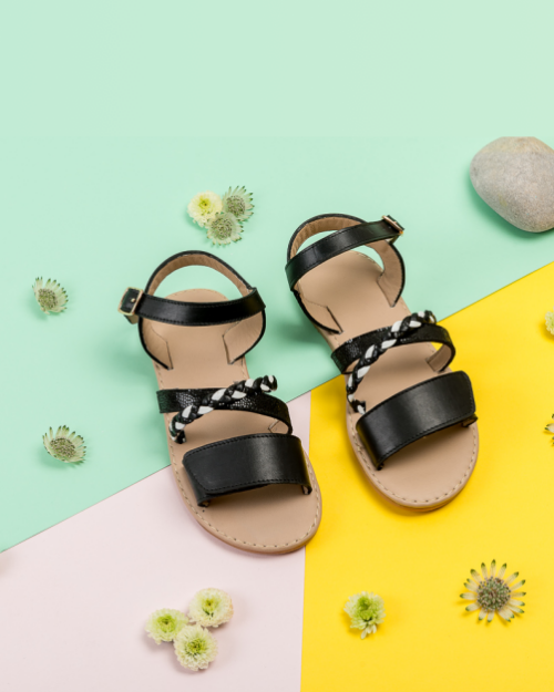 Les petites Sandales - Noir/Argenté