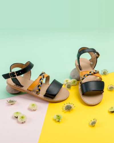 Les petites Sandales - Bleu/Miel