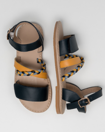 Les petites Sandales - Bleu/Miel – Image 3